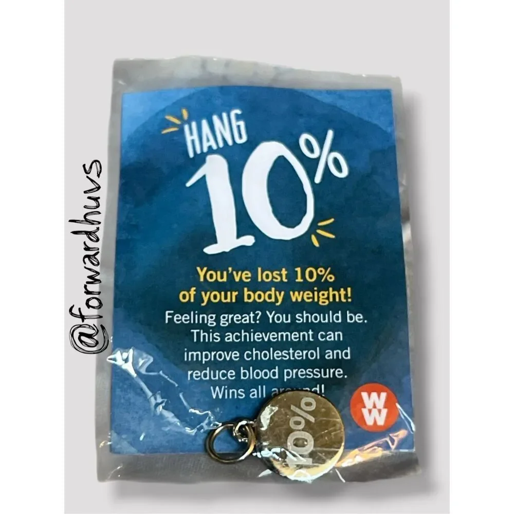 Weight Watchers 10% Milestone Charm NOS